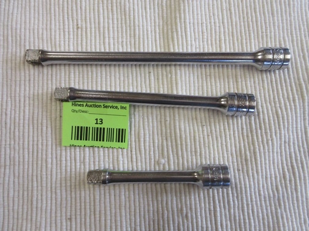 (3) Snap-On 3/8" drive extensions