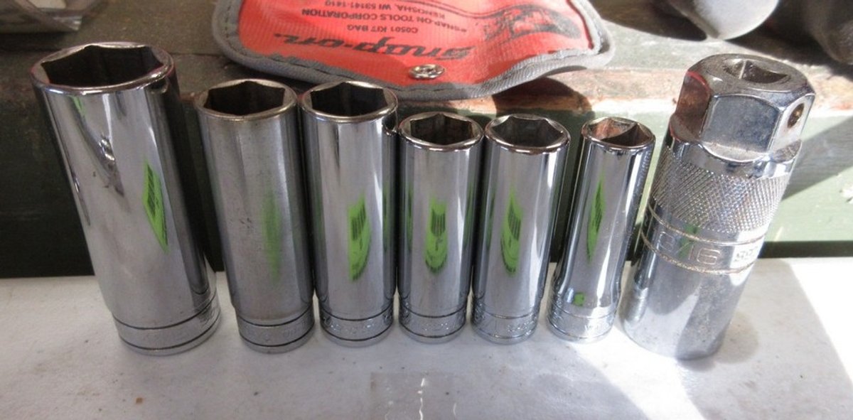 Snap-On 7-piece 6-point 3/8" drive deep well socket set