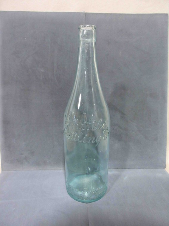 Whistle Bottling Co. Youngstown, O. embossed glass bottle