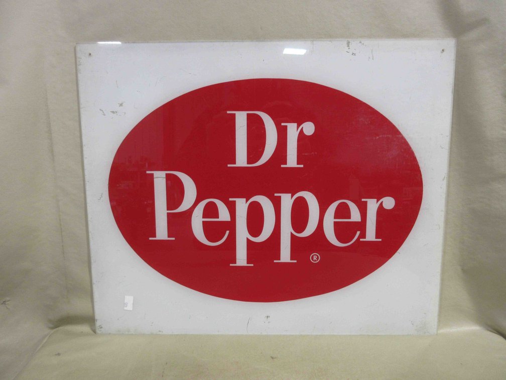 Dr. Pepper acrylic sign