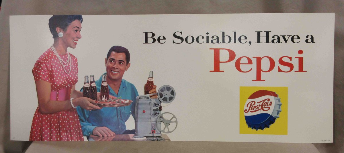 Pepsi litho advertisement poster