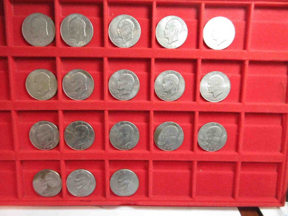(18) Eisenhower dollars