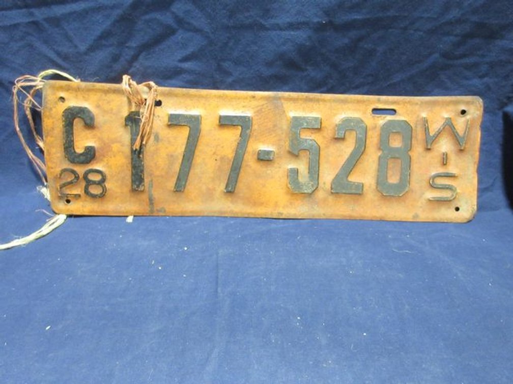 1928 Wisconsin license plate