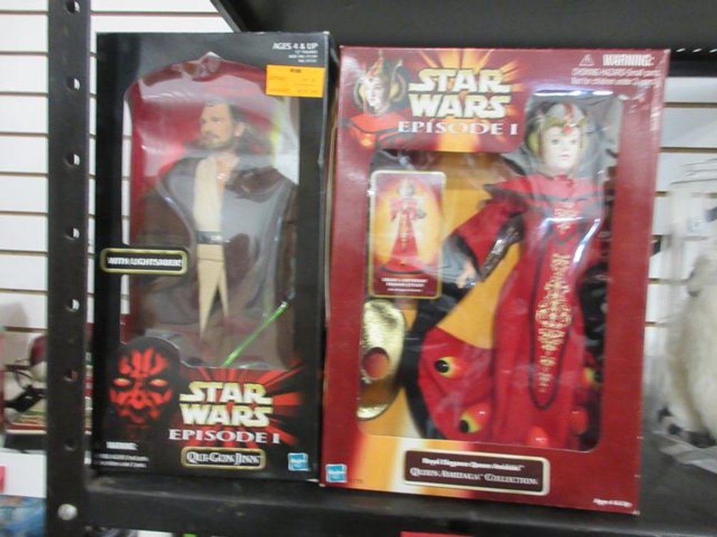 (2) Star Wars episode 1 12" figures