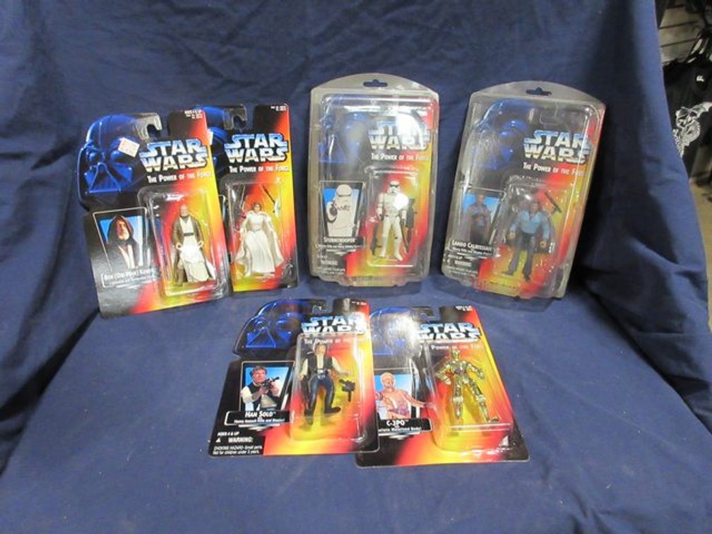 (6) Star Wars The Power of the Force 3.5" action figures