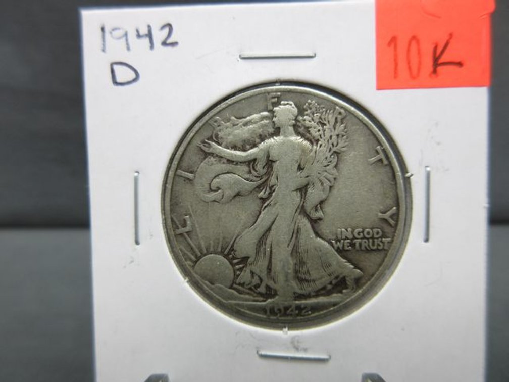 1942-D Walking Liberty half dollar