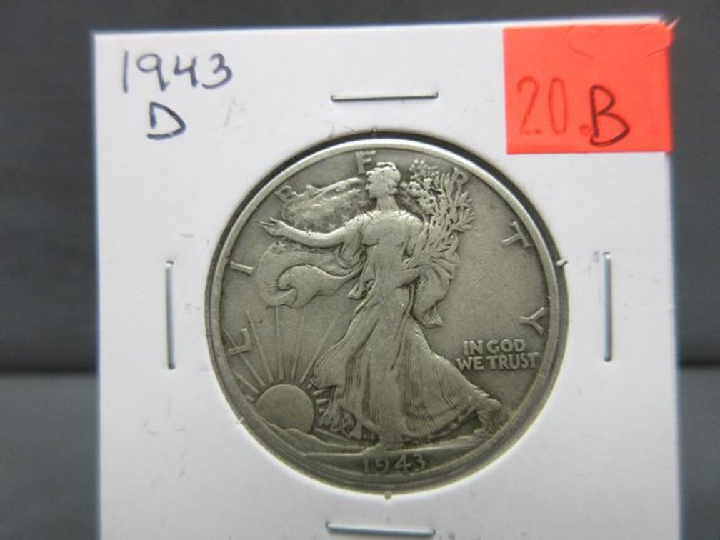 1943-D Walking Liberty half dollar