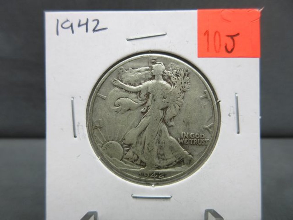 1942 Walking Liberty half dollar