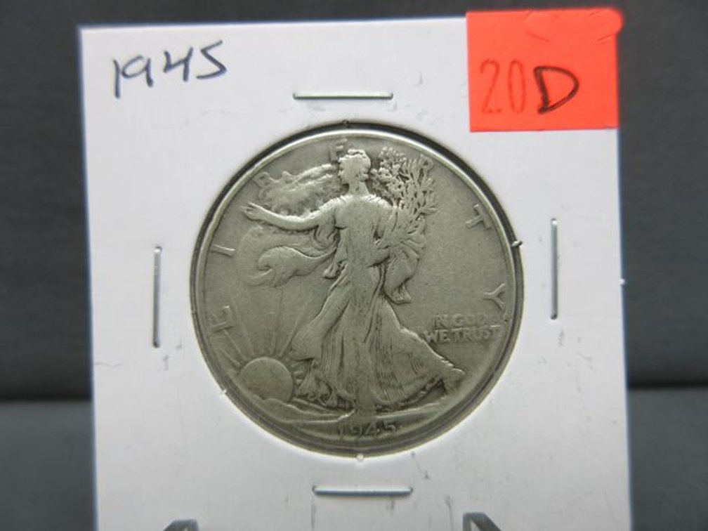 1945 Walking Liberty half dollar