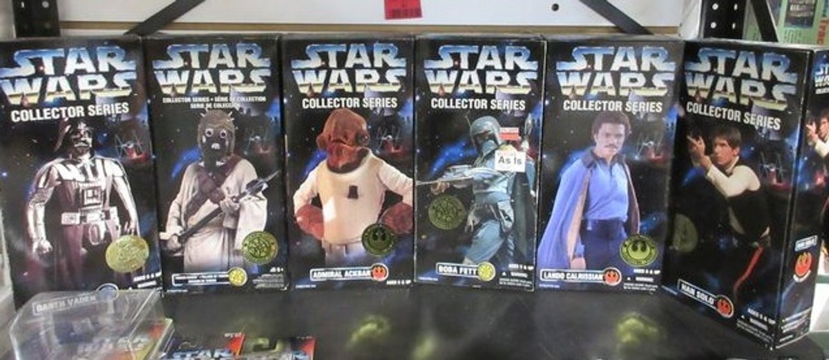 (6) Star Wars collector series 12" figures