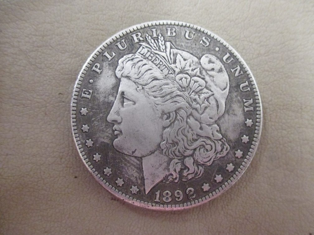 1892-CC Morgan dollar