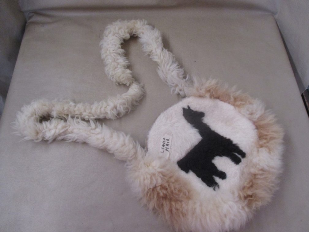 Llama hair purse