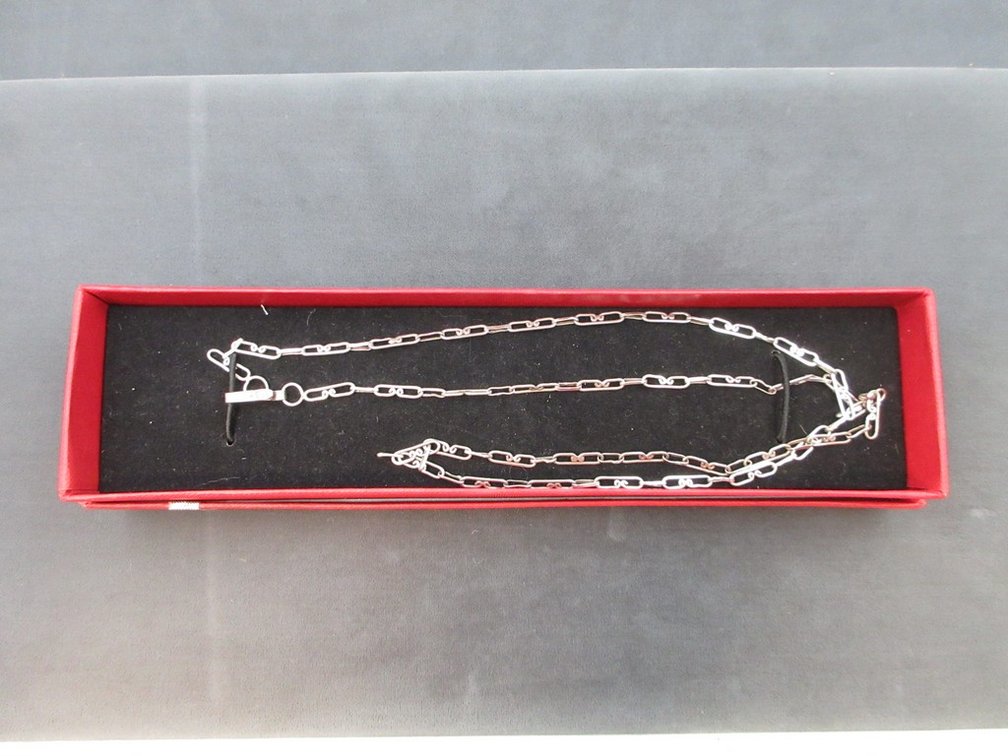 Marked Mexico vintage hand-wrought link chain