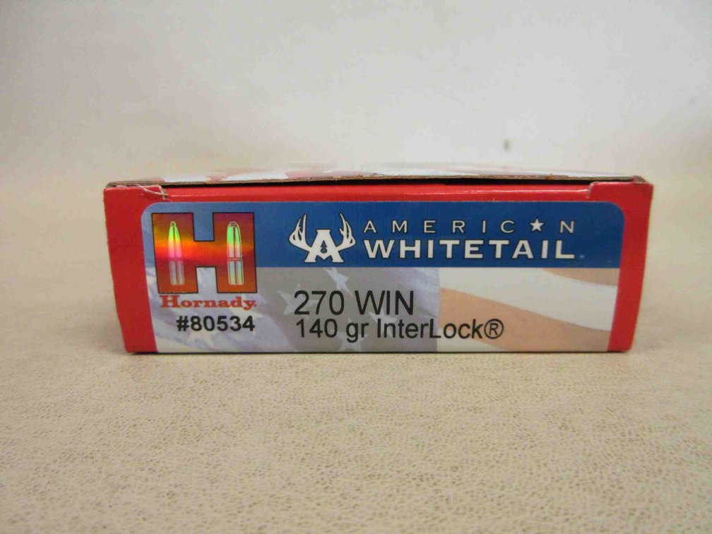 (20) Rounds of Hornady .270 WIN ammunition
