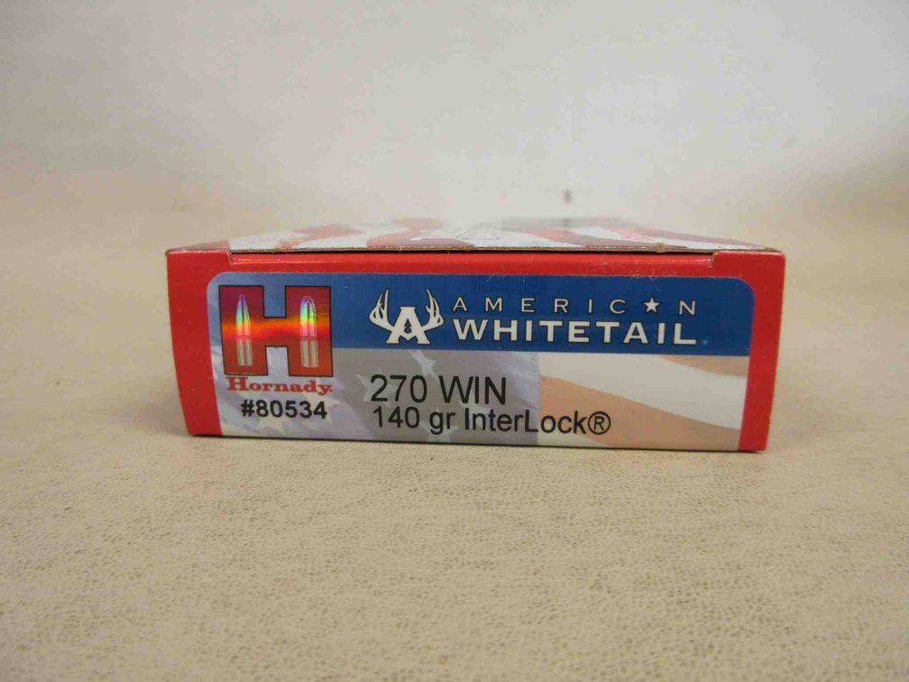 (20) Rounds of Hornady .270 WIN ammunition