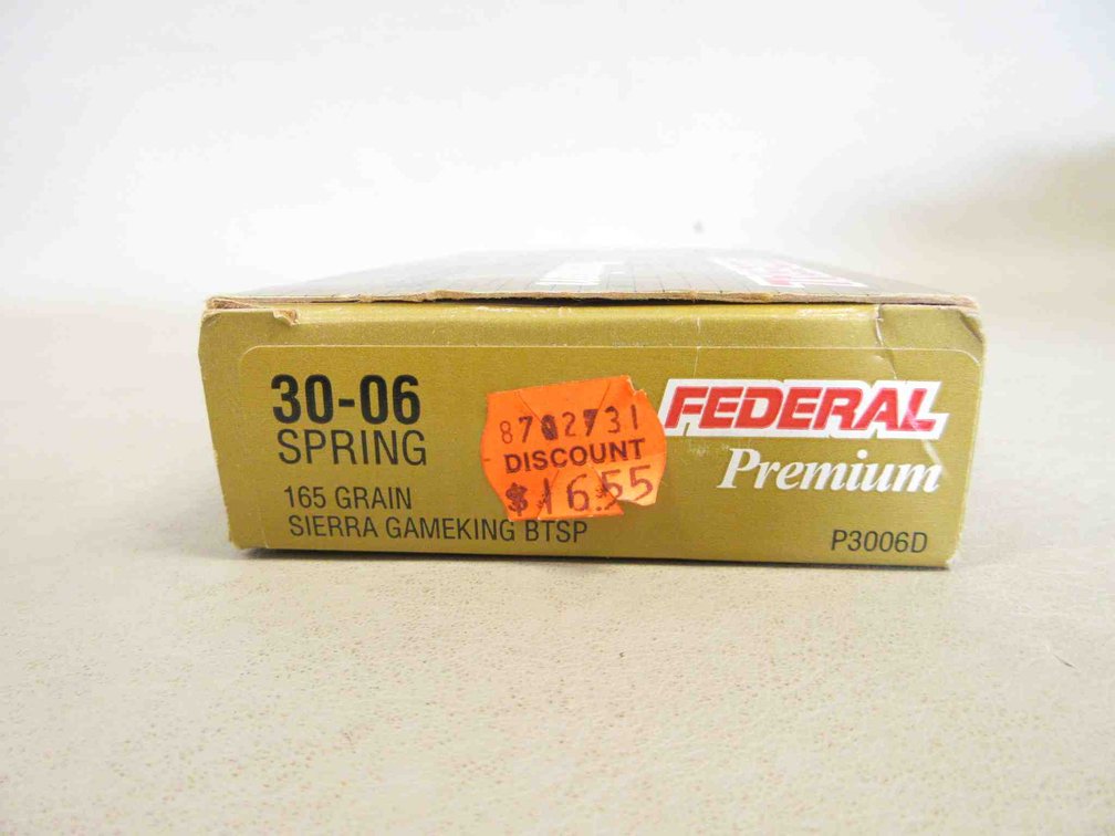 (18) Rounds of Federal .30-06 SPRG ammunition