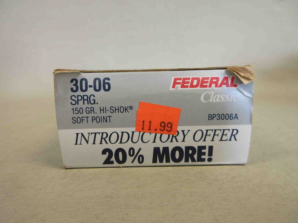 (24) Rounds of Federal .30-06 SPRG ammunition