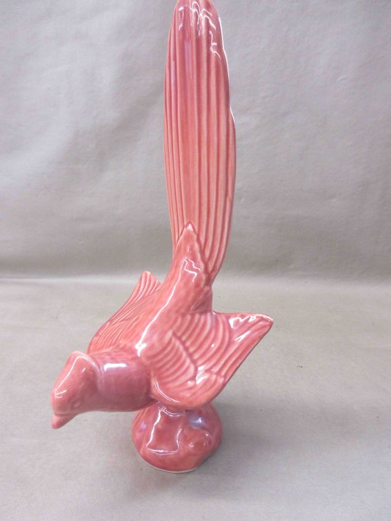 Red Wing Art Pottery orange Cardinal figurine