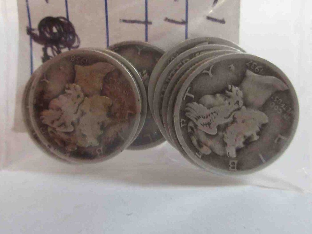 (10) Mercury silver dimes