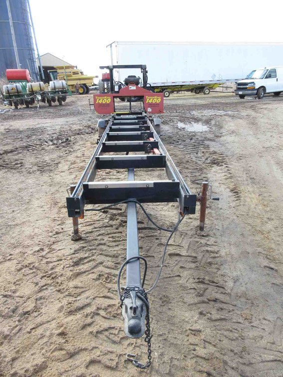 2012 Timber King 1400 portable saw mill trailer (click for video)