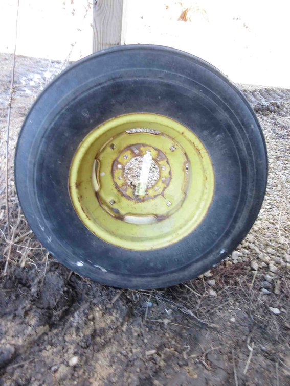 Used implement tire on rim