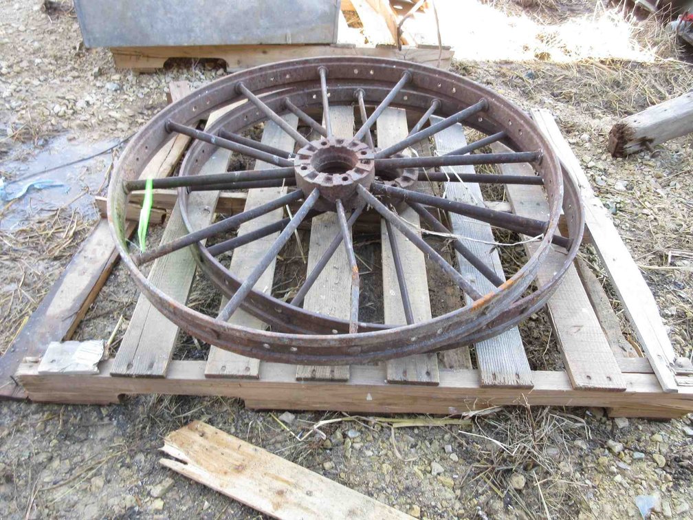Pair of steel wheels