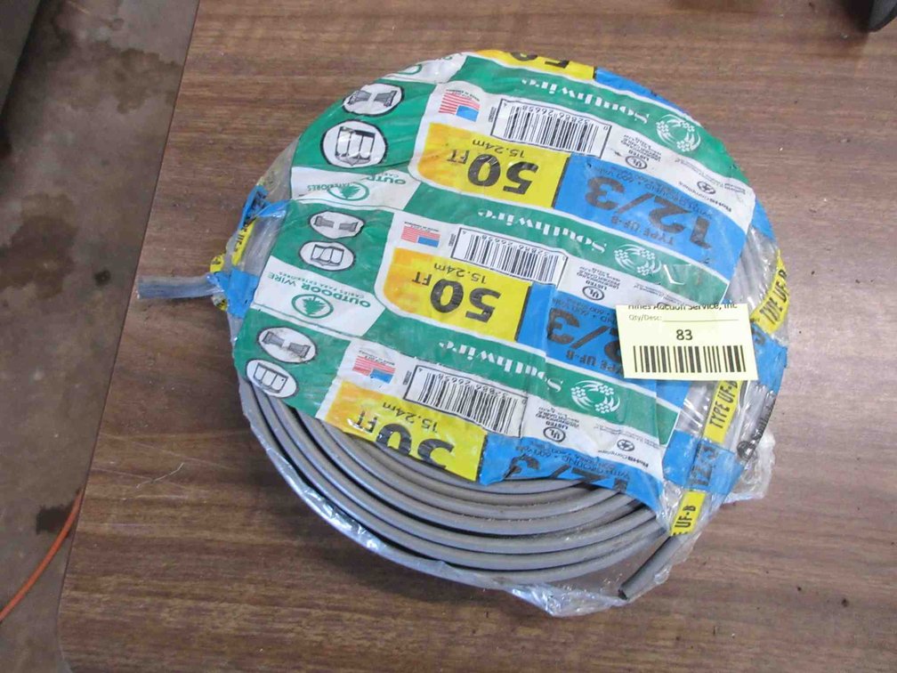 Near full roll of wire