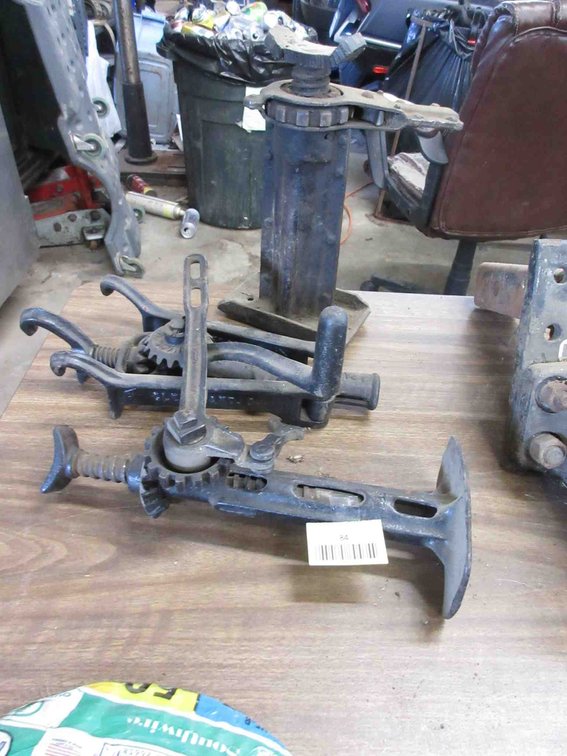 (3) Antique auto jacks