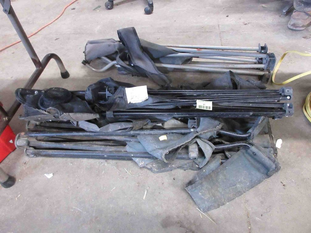 (4) Folding camp chairs 