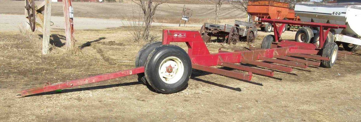 Walco model 8 bale transport wagon