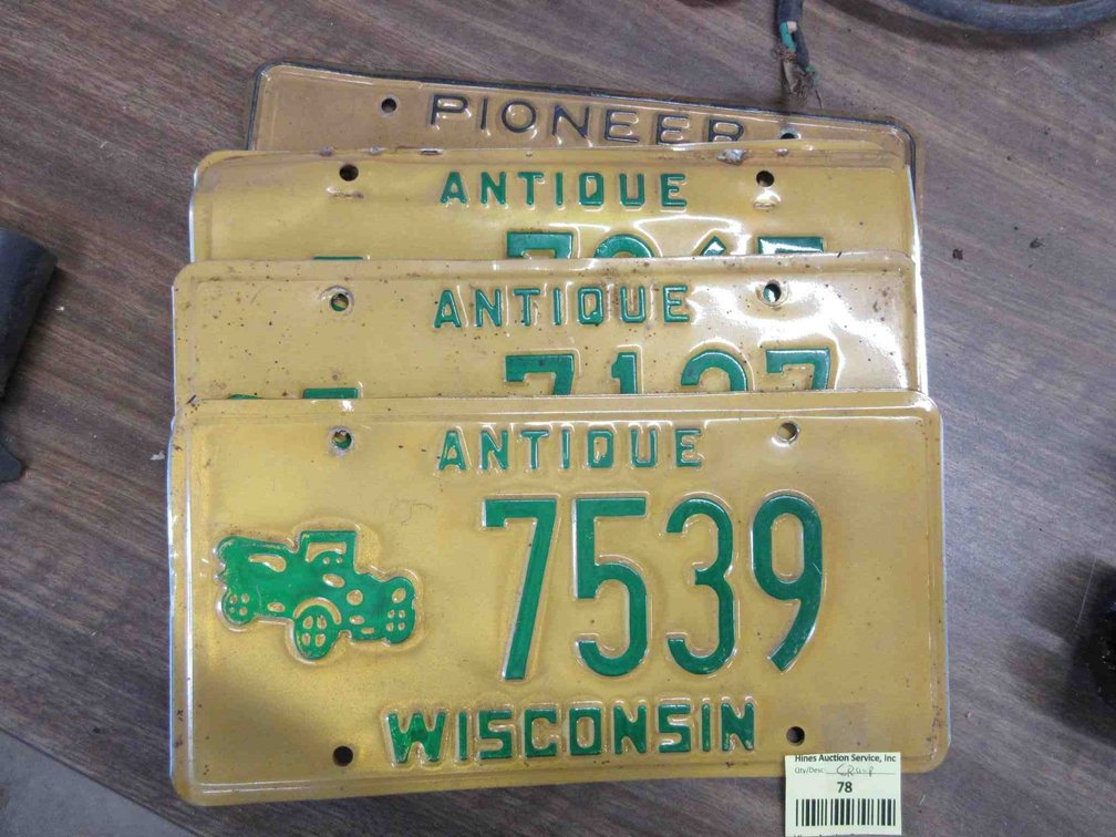 (4) Pairs of license plates