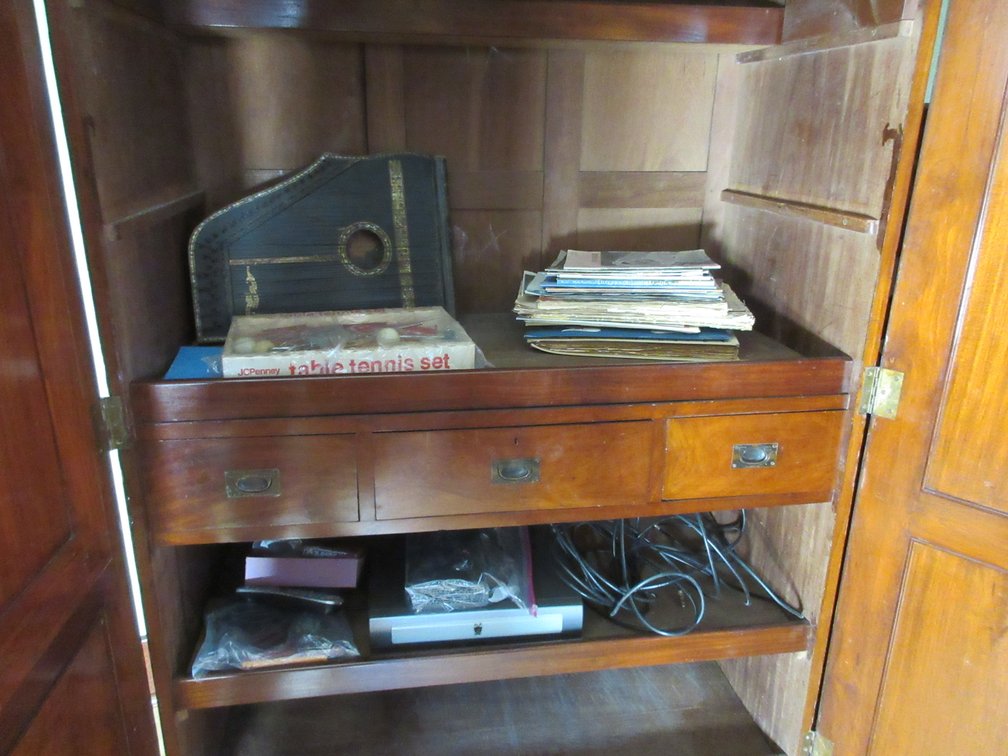 Contents of cabinet