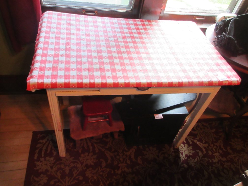 Antique kitchen table with drawer