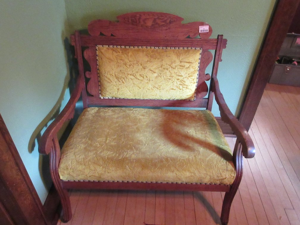 Antique parlor loveseat