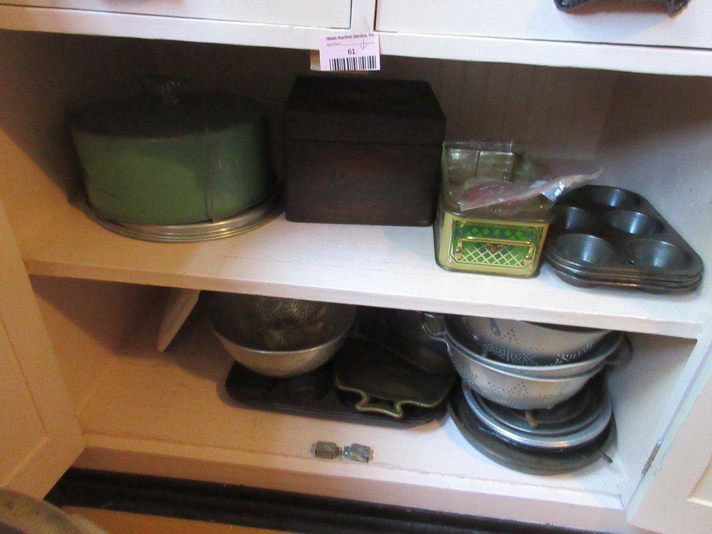 Contents of lower cabinet