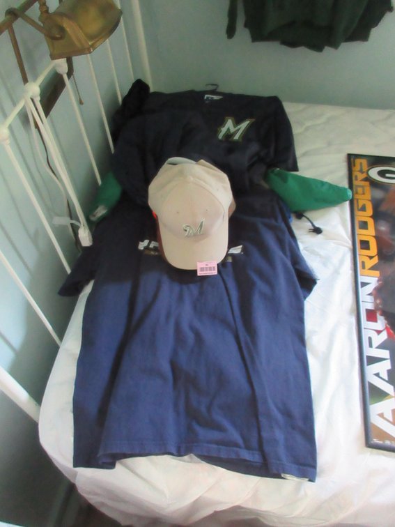 Group of Wisconsin sports clothing
