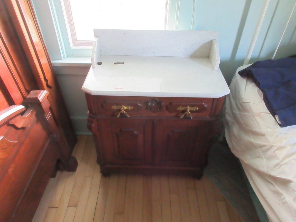 Antique marble top commode