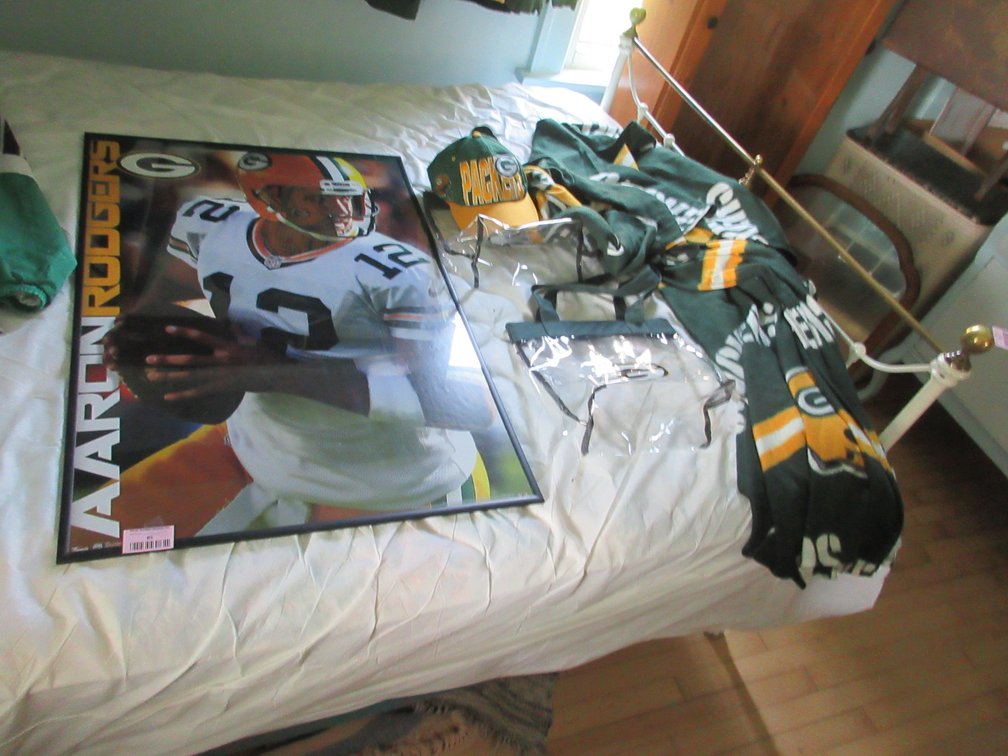 Group of Green Bay Packers collectibles