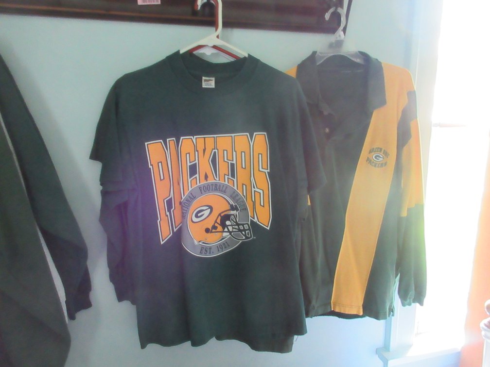 Group of Green Bay Packers clothing