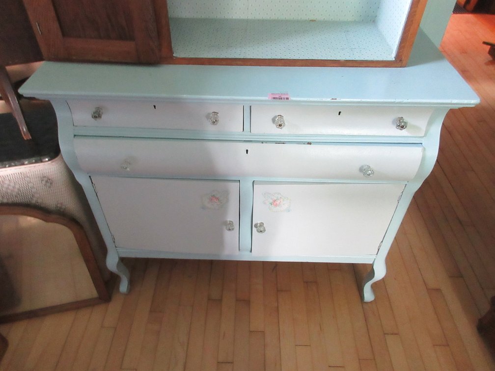 Antique painted 3-drawer cabinet