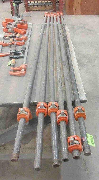 (6) Pipe clamps
