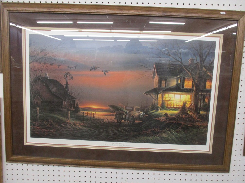 Signed and numbered Terry Redlin framed print
