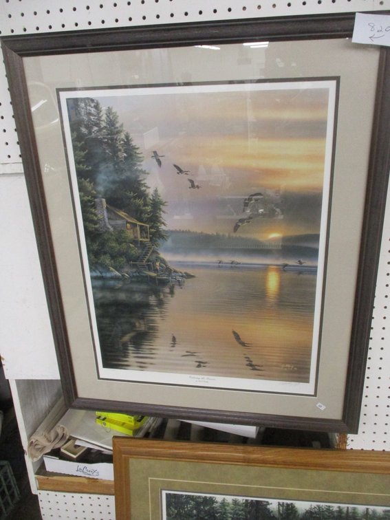 Signed and numbered Rick Kelly framed print
