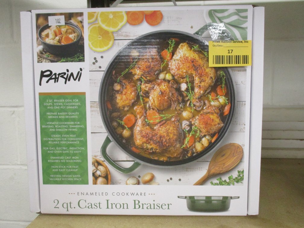 Parini 2 qt. cast iron braiser