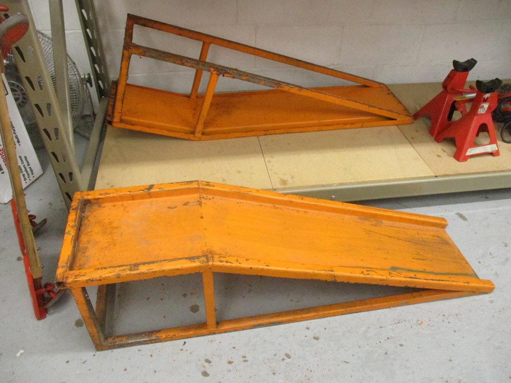 Pair of steel car ramps