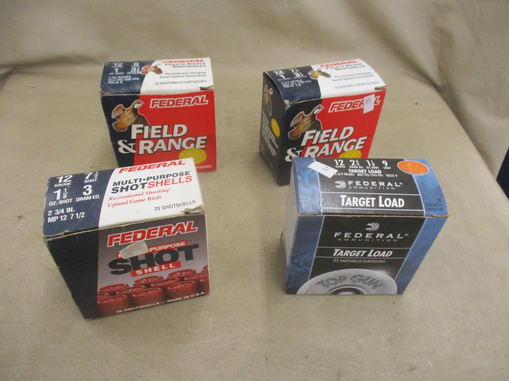 (4) Box of shot shells