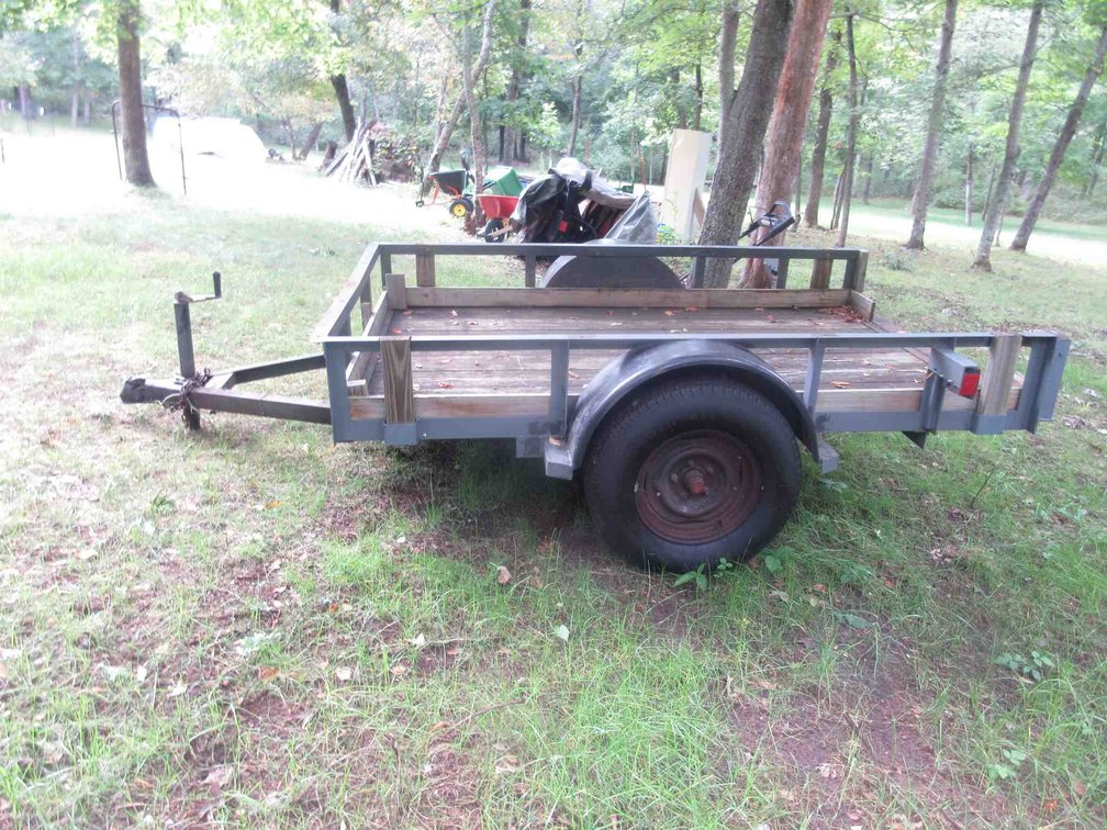 Homemade single axle trailer (no title)