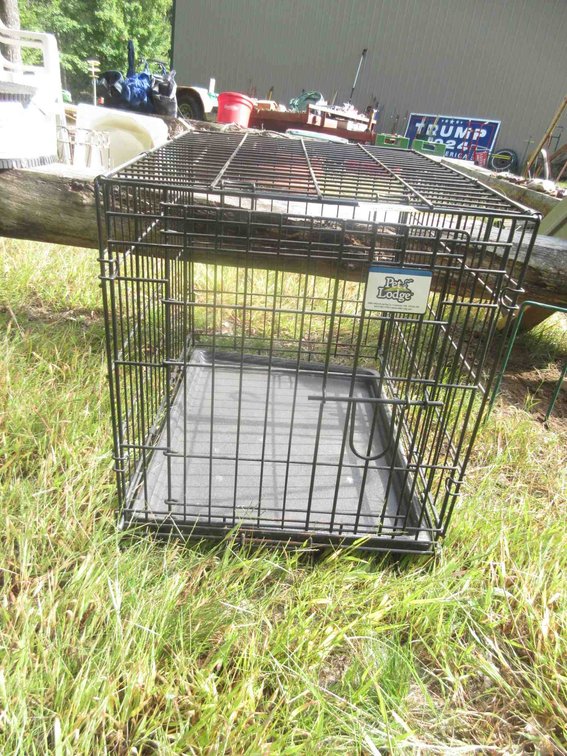 Folding pet crate
