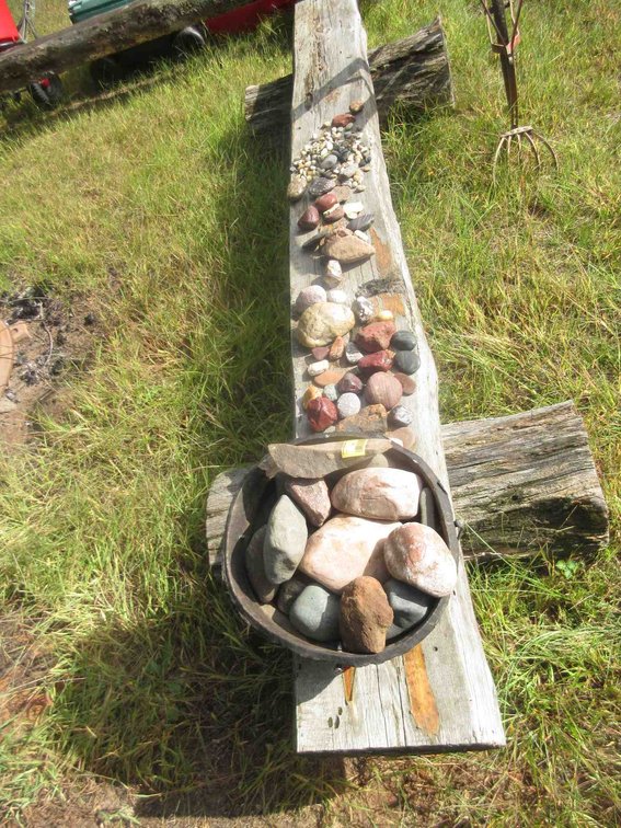 Group of collectible rocks