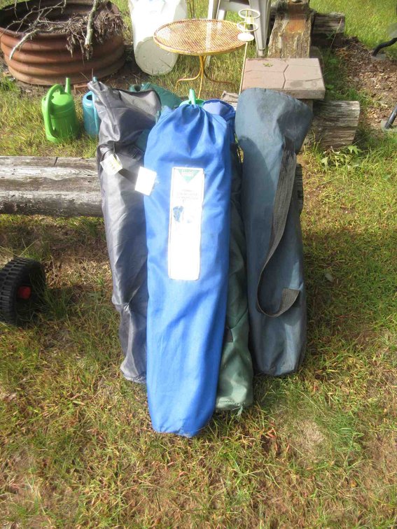 (4) Folding camp chairs